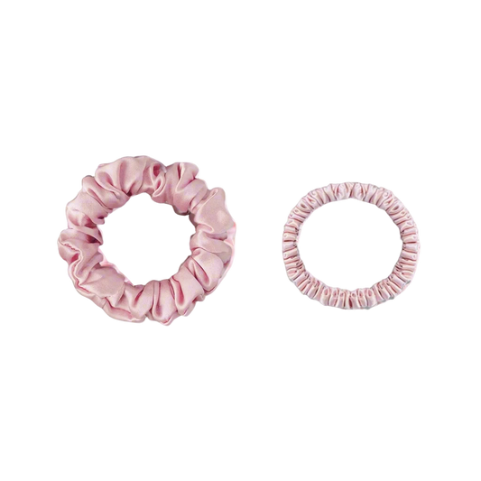 Silk Hair Scrunchies - 2 pack