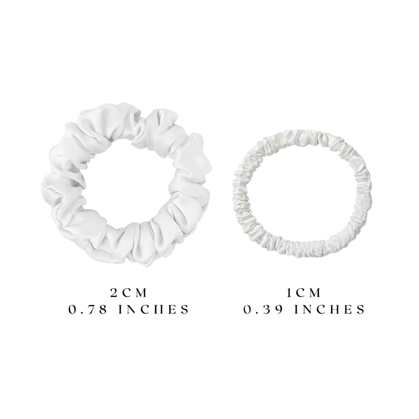 Silk Hair Scrunchies - 2 pack
