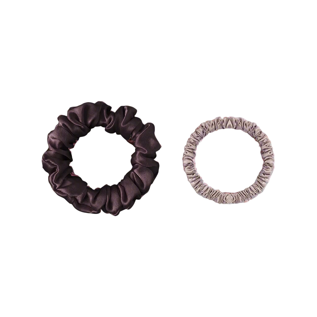 Silk Hair Scrunchies - 2 pack