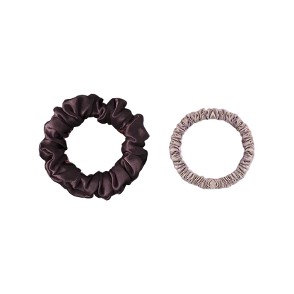 Silk Hair Scrunchies - 2 pack