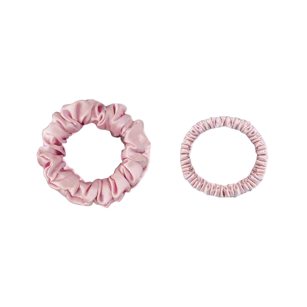Silk Hair Scrunchies - 2 pack