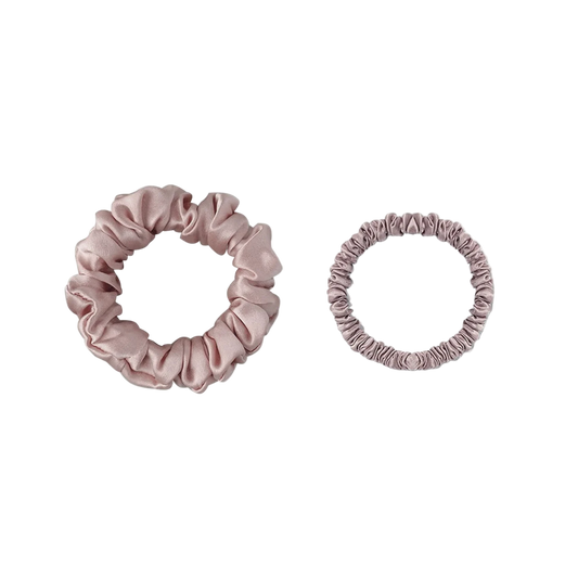 Silk Hair Scrunchies - 2 pack
