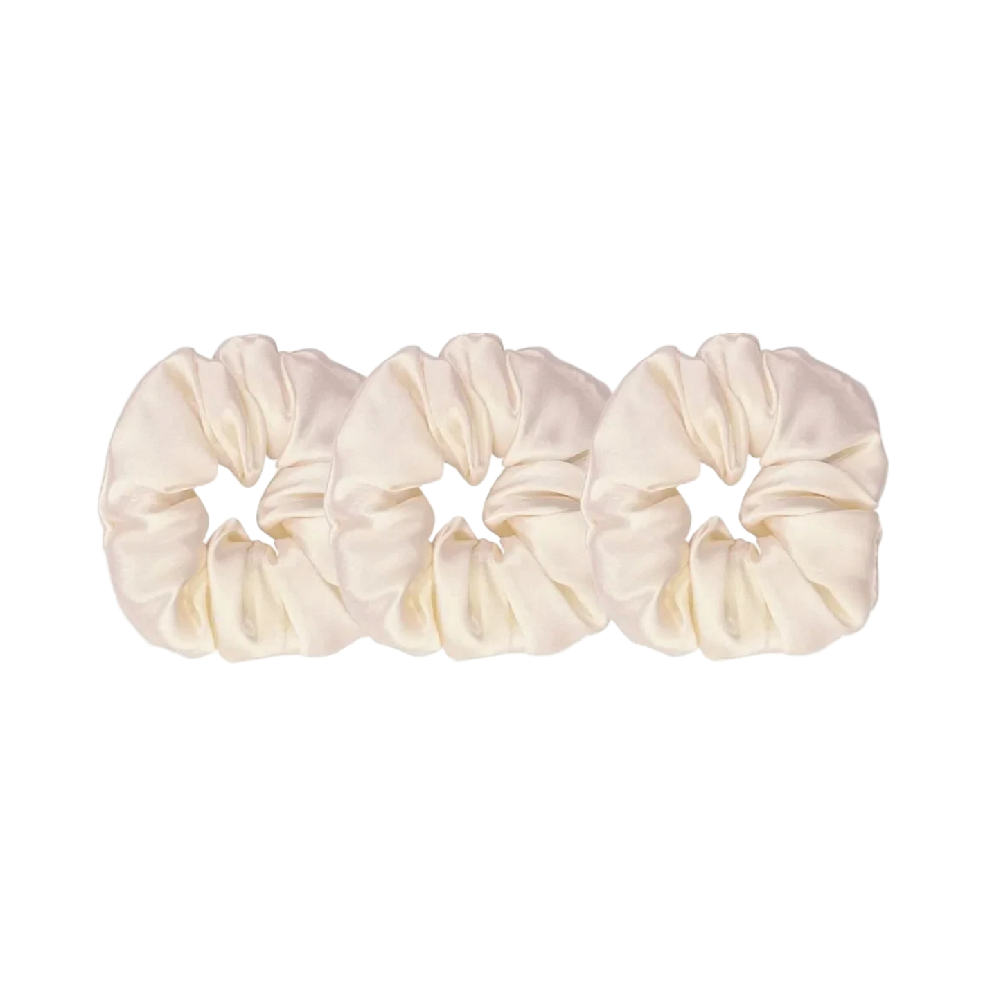 Silk Hair Scrunchies - 3 pack