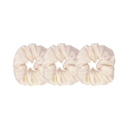 Silk Hair Scrunchies - 3 pack